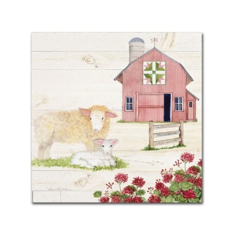 Trademark Fine Art Kathleen Parr McKenna 'Life on the Farm II' Canvas Art, 18x18 WAP02233-C1818GG